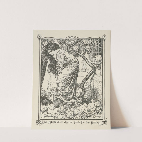 The Stepmother digs a Grave for the Babies by Henry Justice Ford