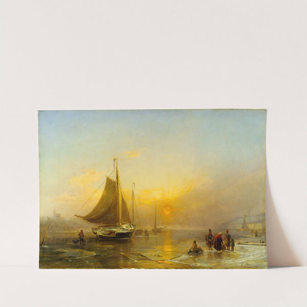 The Stockholm Stream in Wintertime by Johan Christian Berger