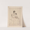 The stocking by Mary Cassatt