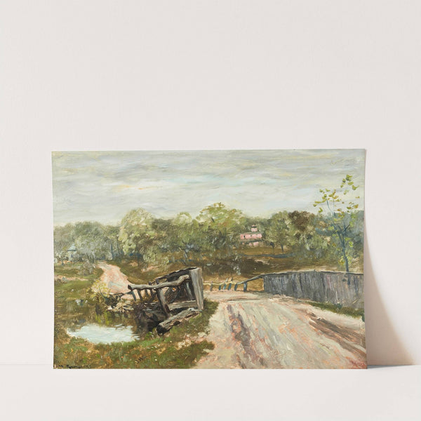 The Stone Fence by Henry Ward Ranger