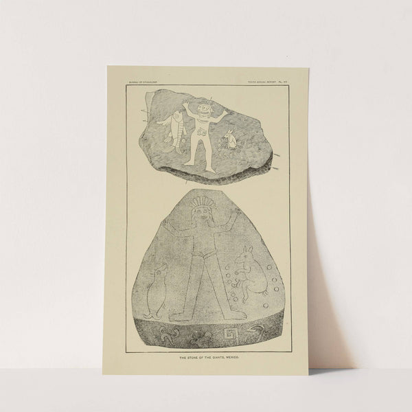 The Stone of the giants, Mexico (1894) by Garrick Mallery