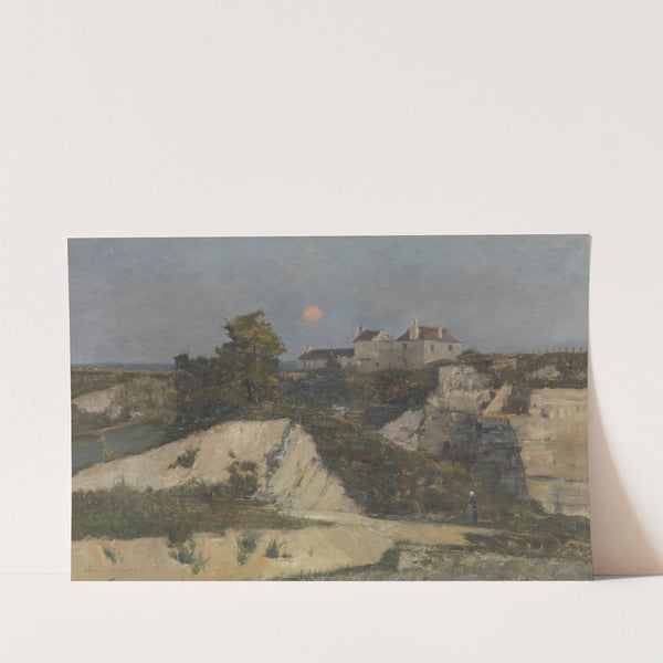 The Stone Quarry of Nanterre by Moonlight by René Billotte