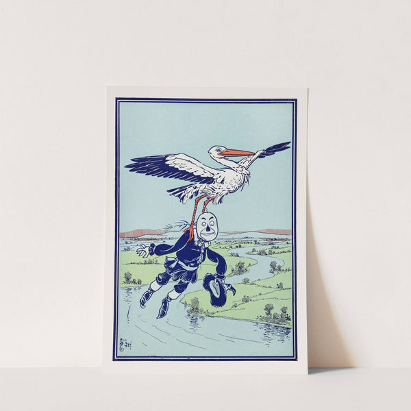 The Stork carried him up into the air by William Wallace Denslow