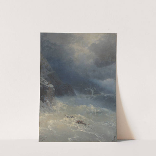 The storm at Cape Aya by Ivan Konstantinovich Aivazovsky