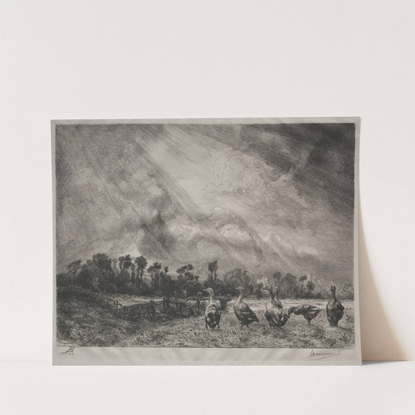 The Storm Cloud (1878–1887) by Félix Bracquemond