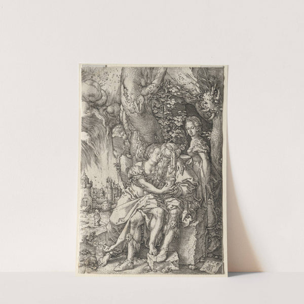 The Story of Lot; Lot with His Daughters (1555) by Heinrich Aldegrever