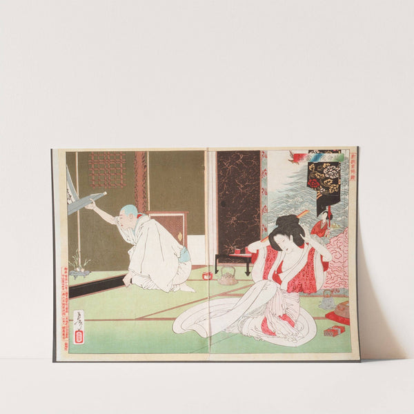 The Story of Priest Nittō at Emmeiin by Tsukioka Yoshitoshi