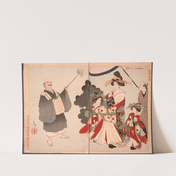 The Story of the Courtesan Jigokudayū and Priest Ikkyū by Tsukioka Yoshitoshi