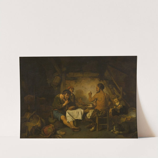 The Story of the Farmer and the Satyr from Aisopus' Fables by Gerbrand van den Eeckhout