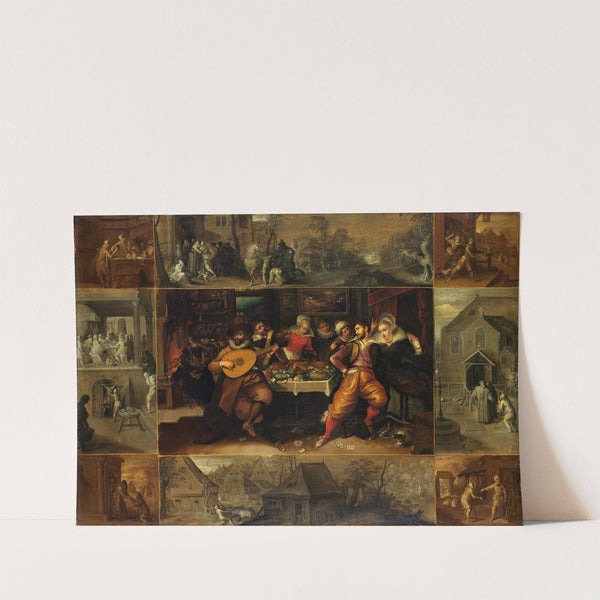 The Story of the Prodigal Son (1600 - 1620) by Frans Francken the Younger