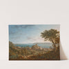The Strait of Messina, Sicily from the west, with a view of the fortifications and port by Alexandre-Hyacinthe Dunouy