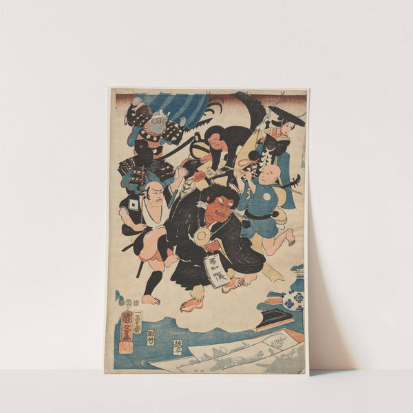 The Strange Occurrence of Ukiyo Matahei and his Famous Paintings (1853) by Utagawa Kuniyoshi