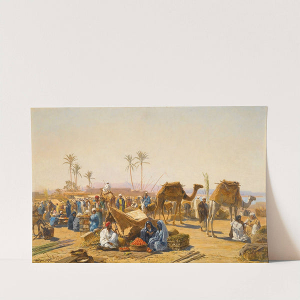 The street market by Ludwig Hans Fischer