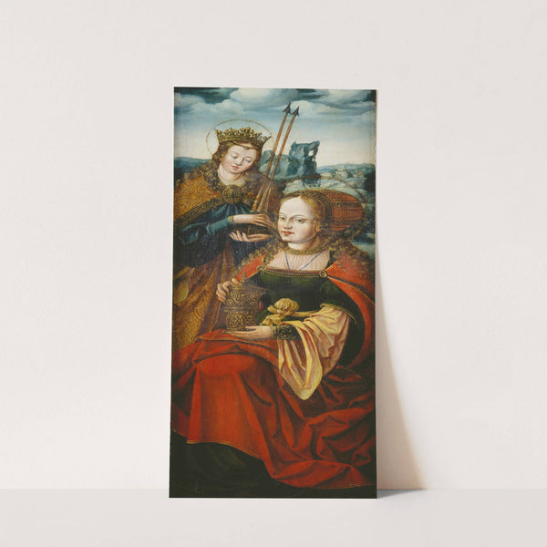 The Sts. Magdalen and Ursula right wing of an altarpiece (ca 1545-1550) by Anton Woensam