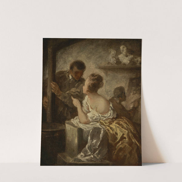 The Studio (1870) by Honoré Daumier