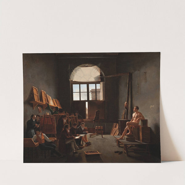 The Studio of Jacques-Louis David by Léon-Mathieu Cochereau