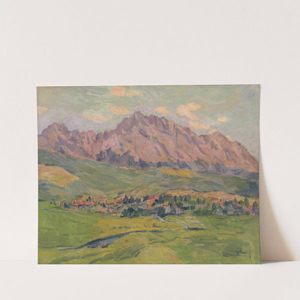 The Sub-Tatran Village - Mengušovce by Gustáv Mallý