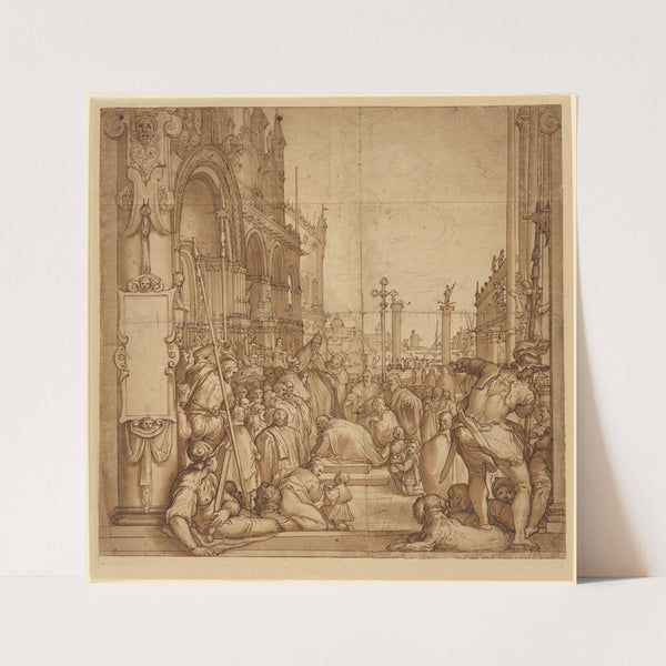 The Submission of the Emperor Frederick Barbarossa to Pope Alexander III (1585) by Federico Zuccaro