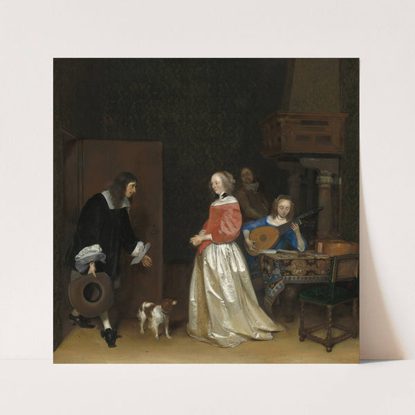 The Suitor’s Visit by Gerard ter Borch