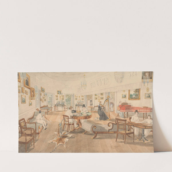 The Summer Room in the Artist’s House at Patna (1824) by Sir Charles D'''Oyly