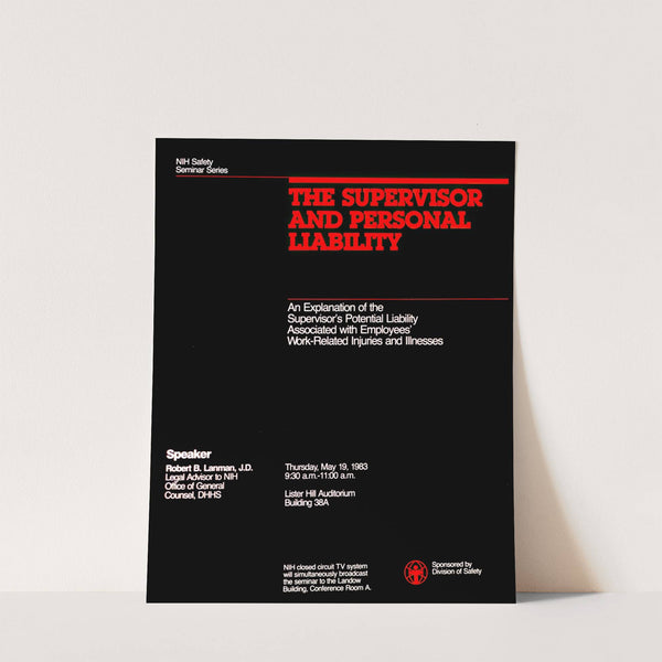 The supervisor and personal liability by National Institutes of Health