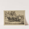 The supply train. (1876) by Edwin Forbes
