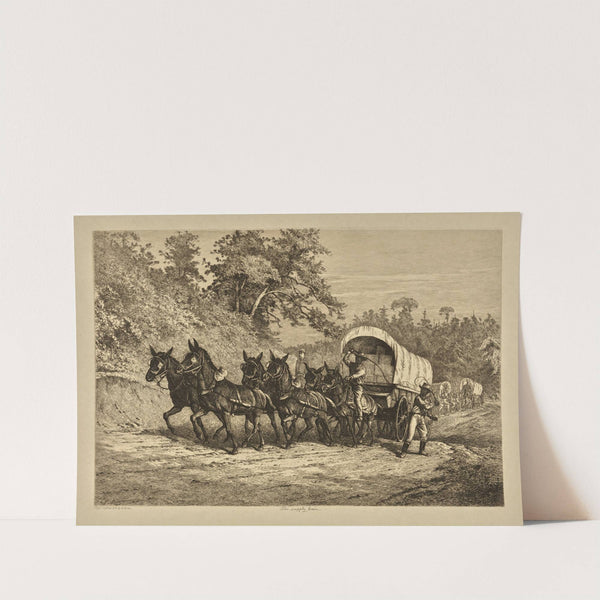 The supply train. (1876) by Edwin Forbes