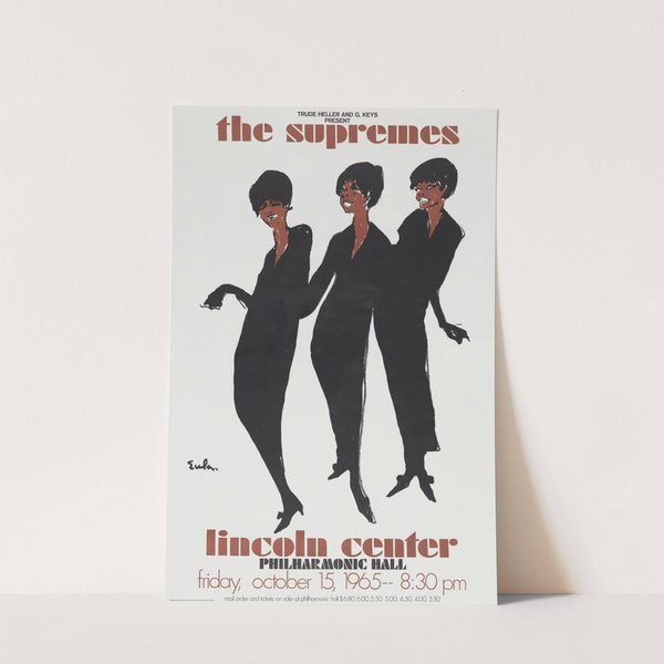 The Supremes – Lincoln Center – Philharmonic Hall (1965) by Joe Eula