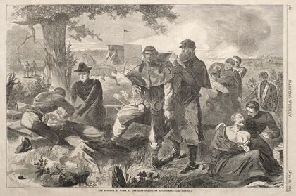 The Surgeon at Work at the Rear during an Engagement (1862)