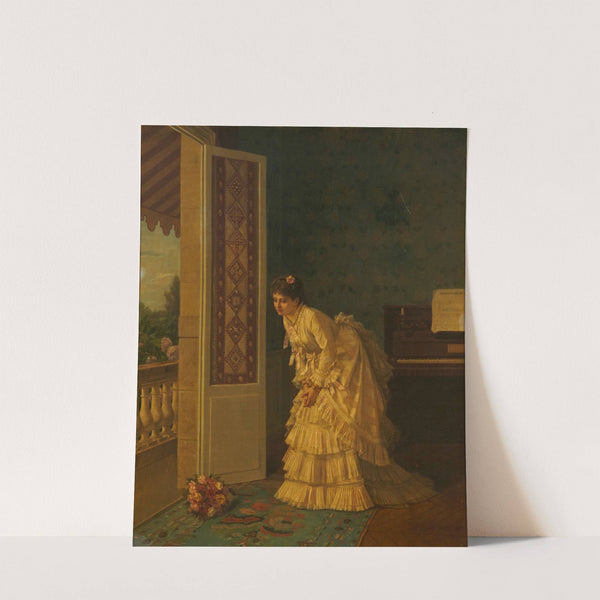 The surprise bouquet by Auguste Toulmouche