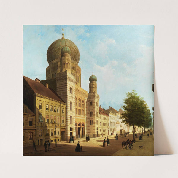 The Synagogue on Oranienburger Strasse, Berlin (1865) by Emile Pierre Joseph de Cauwer