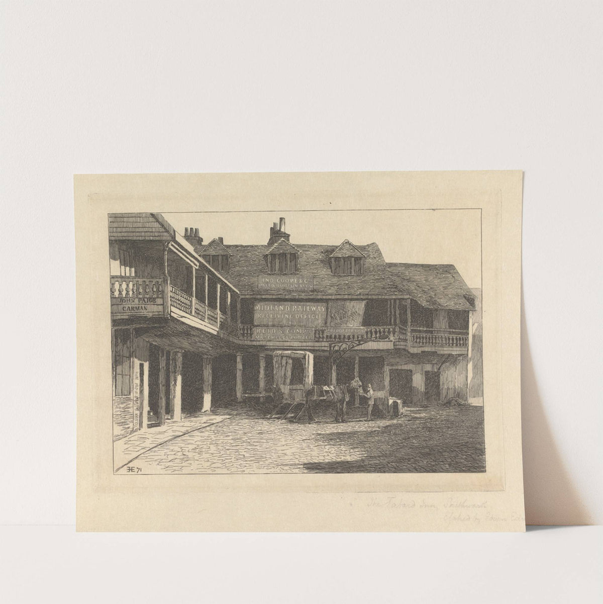 The Tabard Inn, Southwark by Edwin Edwards