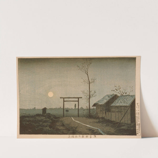 The Tarō Inari Shrine in the Asakusa Ricefields (1877) by Kobayashi Kiyochika