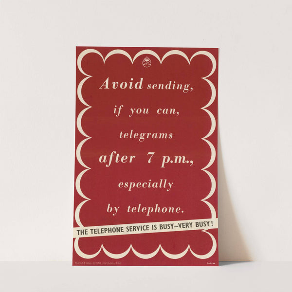 The Telephone Service is Busy - Very Busy! by Anonymous