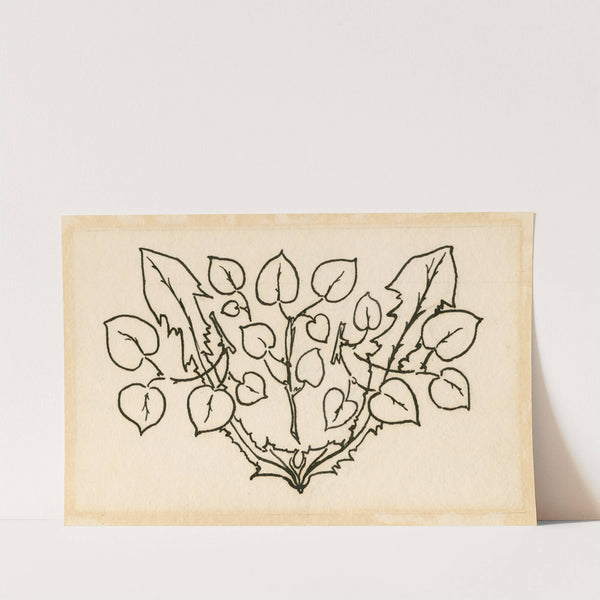 The Tempest; Botanical design for tail-piece (1900) by Robert Anning Bell