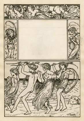 The Tempest; Decorative full-page frame for Ariel’s song (1900)