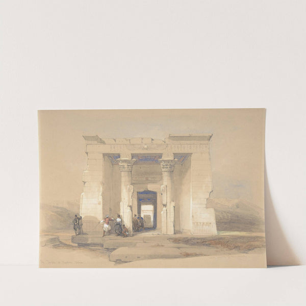 The Temple at Dendur, Nubia (1848) by David Roberts