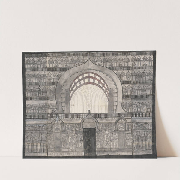 The Temple at Ekvera (Karle) by Gangaram Chintaman Tambat