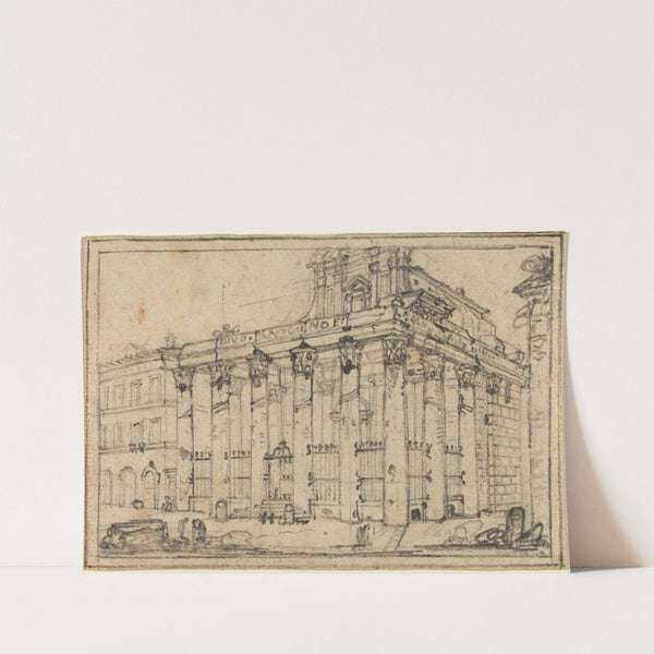 The Temple of Antoninus and Faustina by Francesco Piranesi