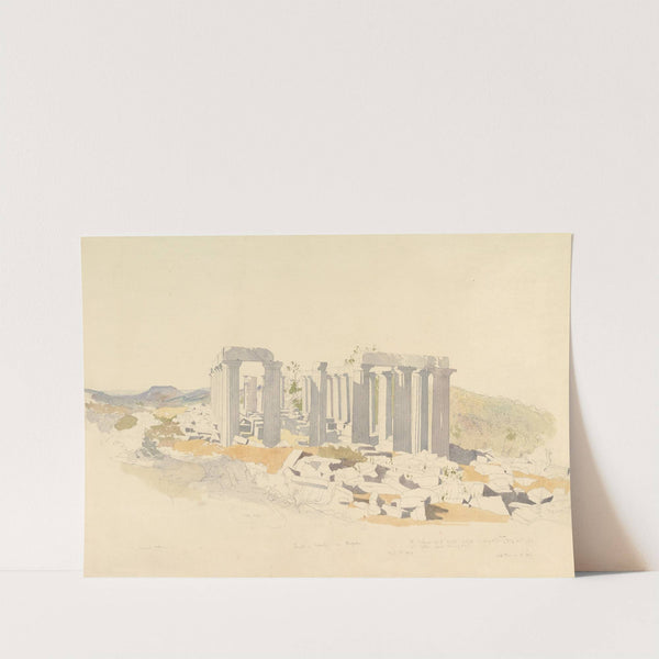 The Temple of Apollo at Bassae by Thomas Hartley Cromek