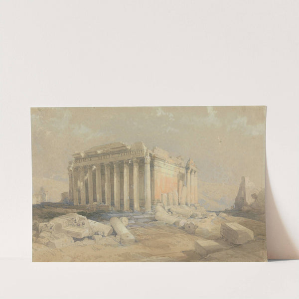 The Temple of Baalbec (1839) by David Roberts