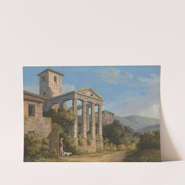 The Temple of Hercules in Cori near Velletri by Jakob Philipp Hackert