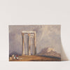The Temple of Jupiter Olympus, Athens (1832) by Clarkson Stanfield