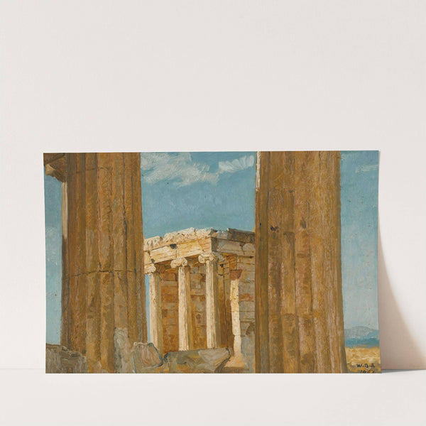 The Temple of Nike Apteros, seen from the Propylaea by William Blake Richmond