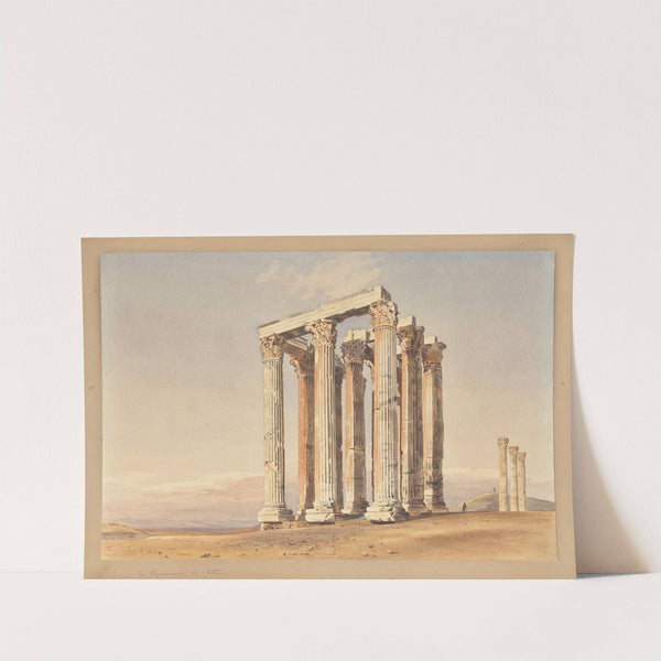 The Temple of Olympian Zeus, Athens by Thomas Hartley Cromek