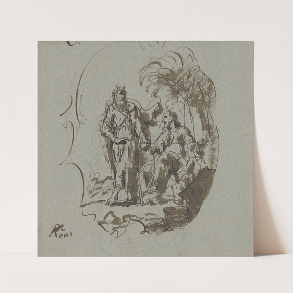 The Temptation of Christ (ca 1755-1756) by Georg Anton Urlaub