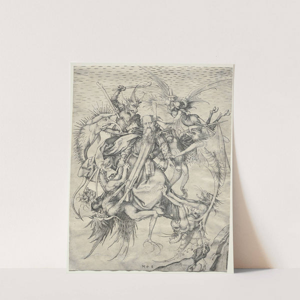 The Temptation of St. Anthony (1470–75) by Martin Schongauer