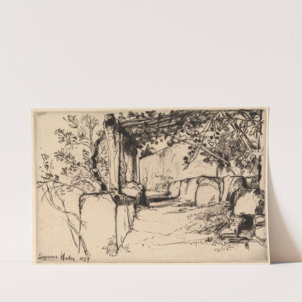 The Terrace, Cintra by Francis Seymour Haden