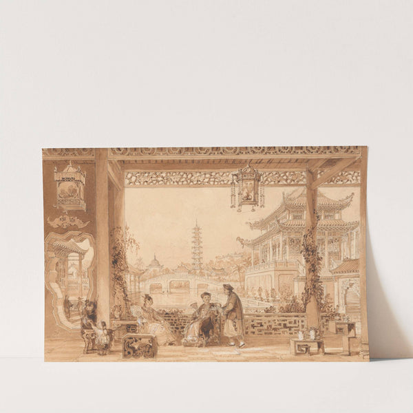 The Terrace of a Mandarin's House in Peking by Thomas Allom