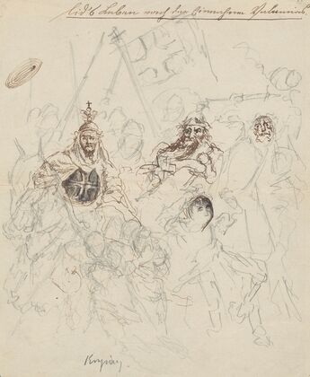 ‘The Teutonic Knights’. Illustration to the drama ‘Le Cid’ by Pierre Corneille